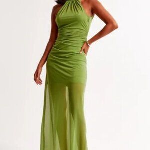 Abercrombie & Fitch Elegant Green Sleeveless Dress